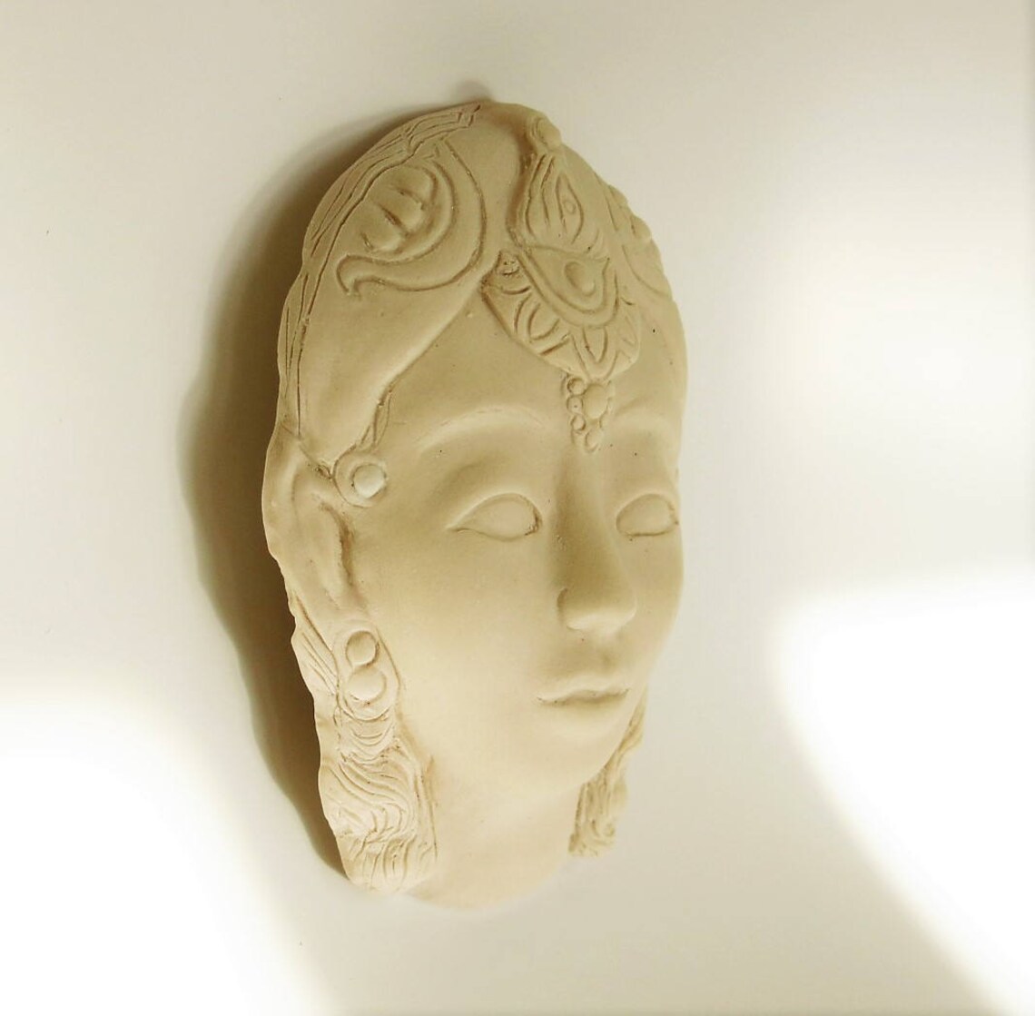 Face Sculpture Art Wall Hanging Etsy