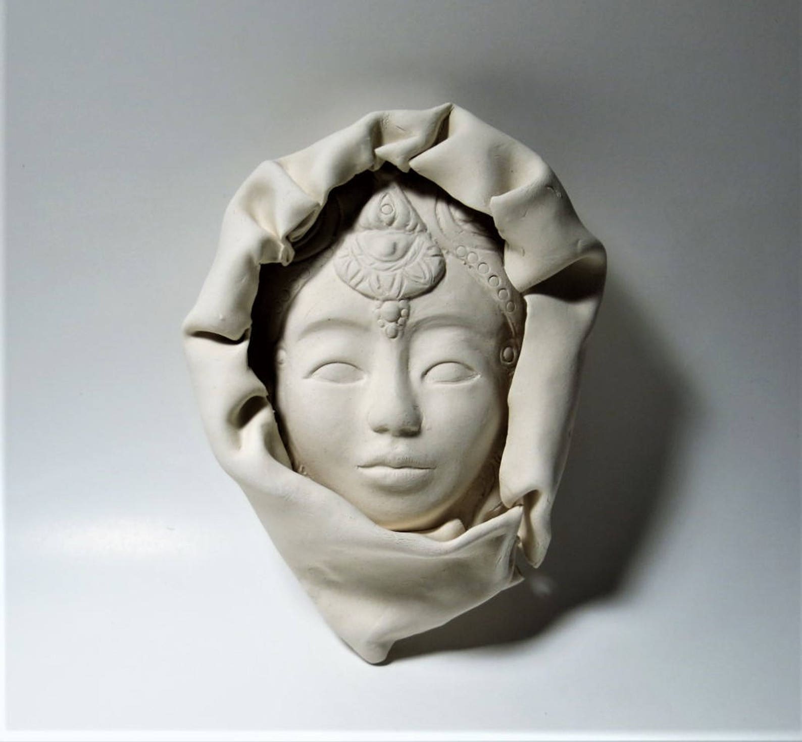 Face Sculpture Art Wall Hanging SECOND Sale Etsy