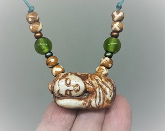 Sleeping Buddha Bead Necklace