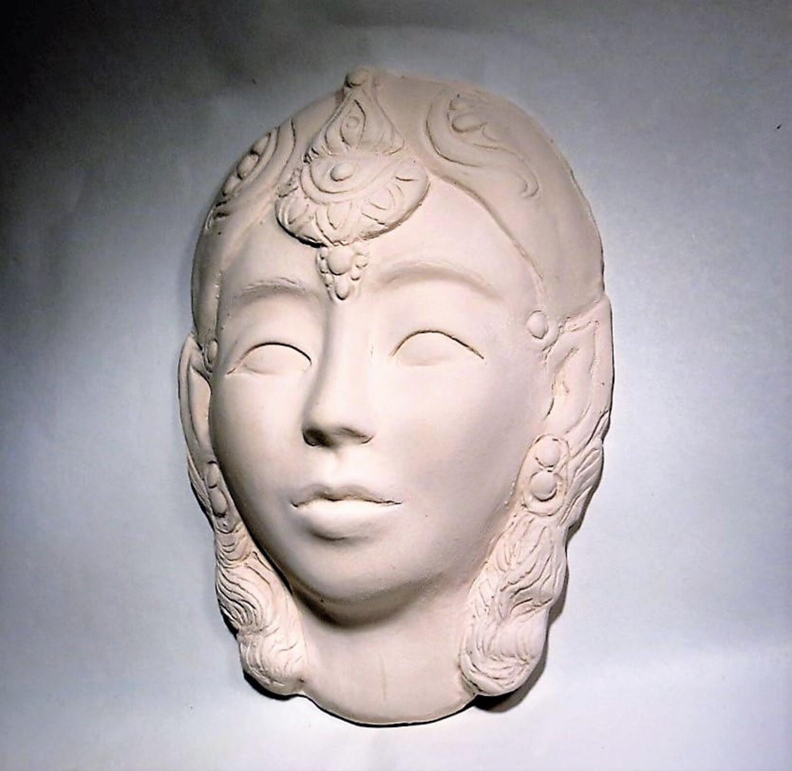 Face Sculpture Art Wall Hanging Etsy