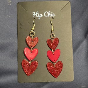 Red Heart Earrings