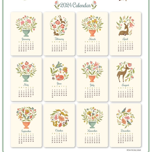 Wildwood Calendar 2024 Terza Caresse