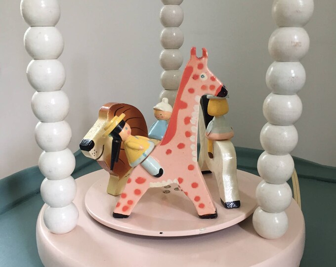 Vintage Irmi Nursery Originals Merrygoround Musical Wooden Etsy