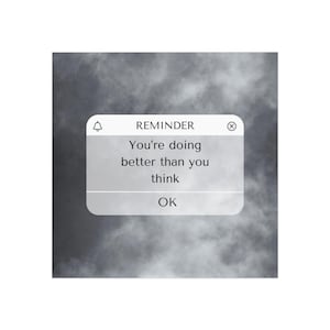 Inspirational Reminder Magnet, Motivational Square Magnet, Office Decor, Self-Care Gift, Positive Affirmation