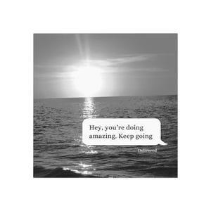 Inspirational Square Magnet | Motivational Fridge Magnet, Home Decor, Gift for Encouragement, Positive Quote Magnet, Beach Sunset Design