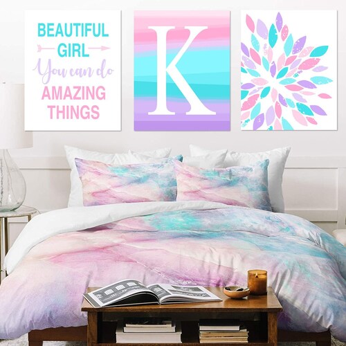 Tween Girl Room Decor Ombre Inspiring Quotes for Girls Etsy