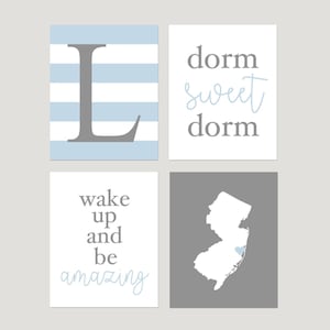 Dorm Decor for College Girls, Dorm Room Decor for Dorm Room, Dorm Wall Decor, Dorm Wall Art, Dorm Posters, Set of 4 Dorm Prints or Canvas