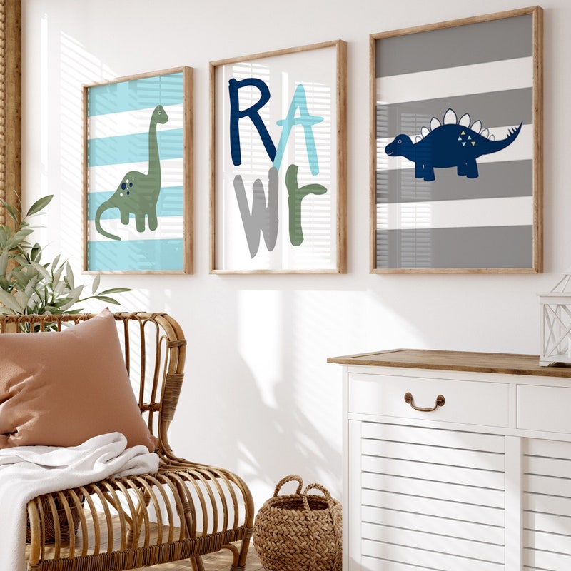 Dinosaur Wall Art - Etsy