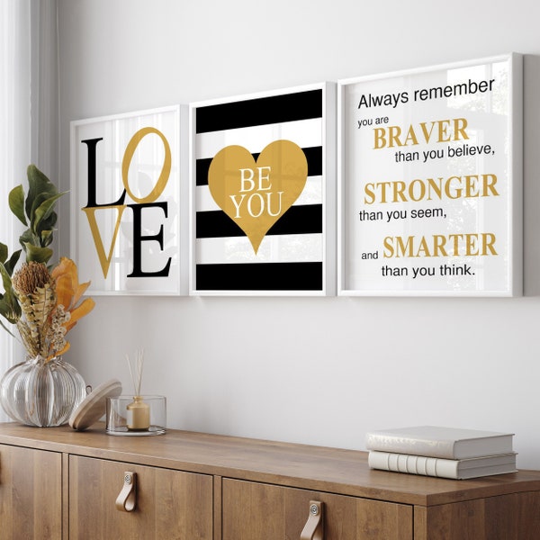 Black and Gold Decor - Etsy