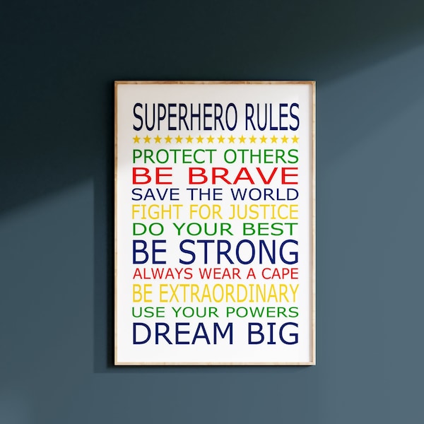 Superhero Decor Etsy