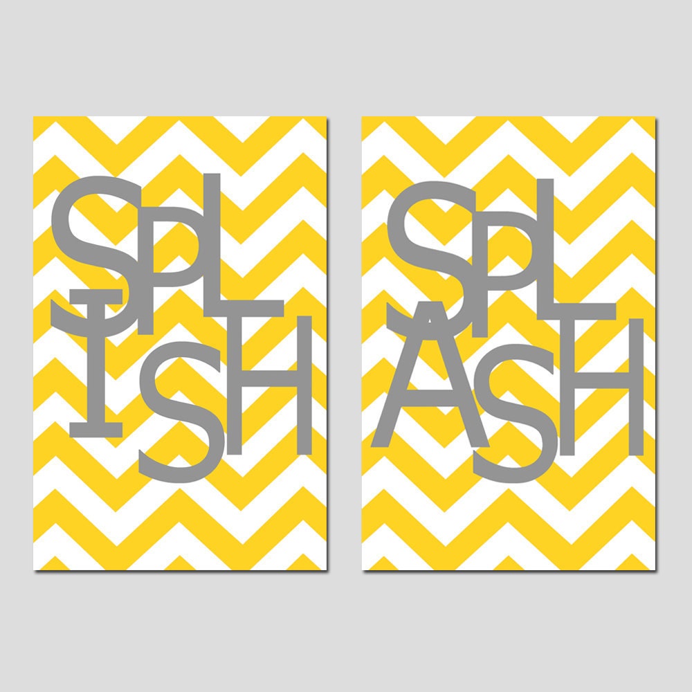 Kinder Badezimmer Wand Kunst Set von 2 Badezimmer Drucke für | Etsy