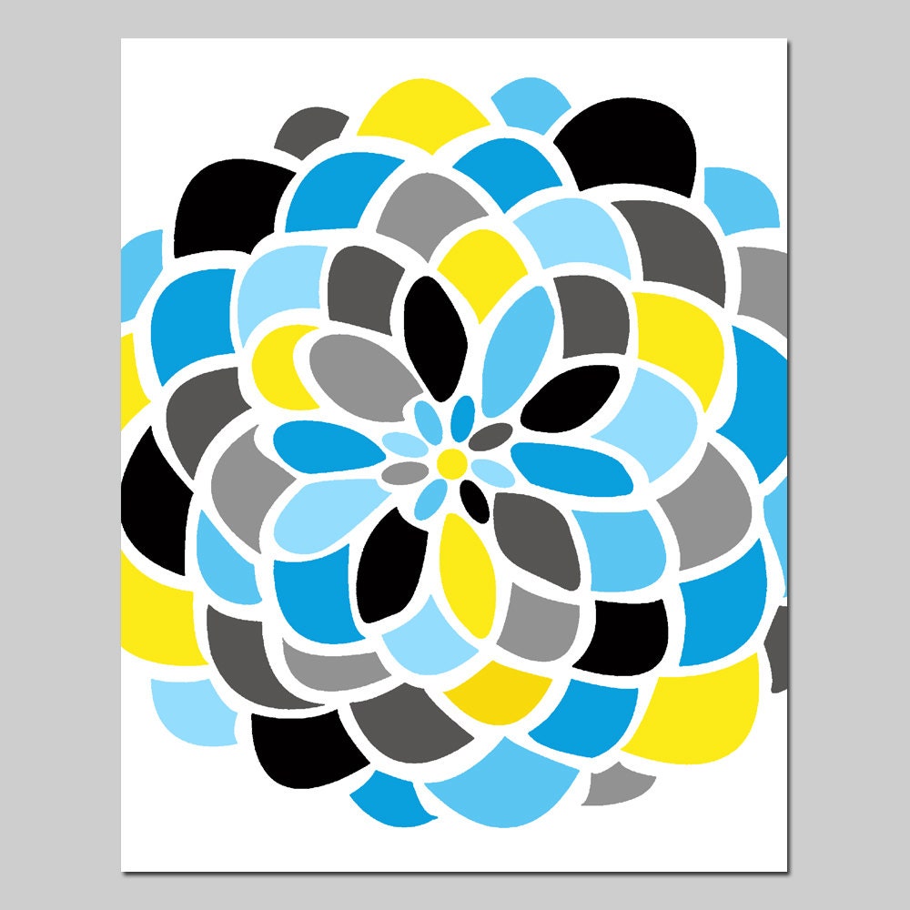 Large Scale Floral 8x10 Abstract Colorful Floral Print | Etsy