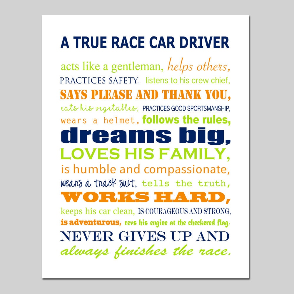 Race Car Nursery Art, Pit Crew Nursery Decor, Transportation Nursery ...