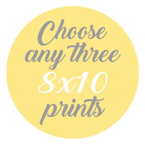 SALE - Mix and Match - Create Your Own Set - Choose Any Three 8x10 Inch Prints - You Choose The Prints and Colors