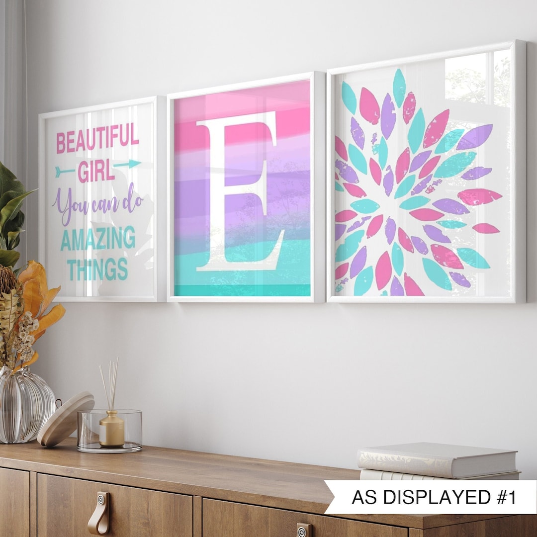 Girl Bedroom Decor, Positive Quotes for Girls Room Decor, Tween Girl Room Decor, Tween Girl ...