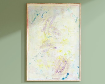Chartreuse Wall Art - Lime Green Abstract Art Print or Canvas - Modern Home Decor Poster - Minimalist Abstract Wall Art