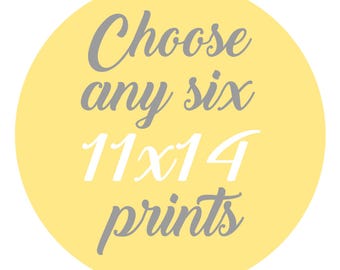 SALE - Mix and Match - Bilde Dein Eigenes Set - Stelle Dir Deine Sechs 30,5 x 30,5 cm Prints zusammen - Du bestimmst die Farben und den Stil