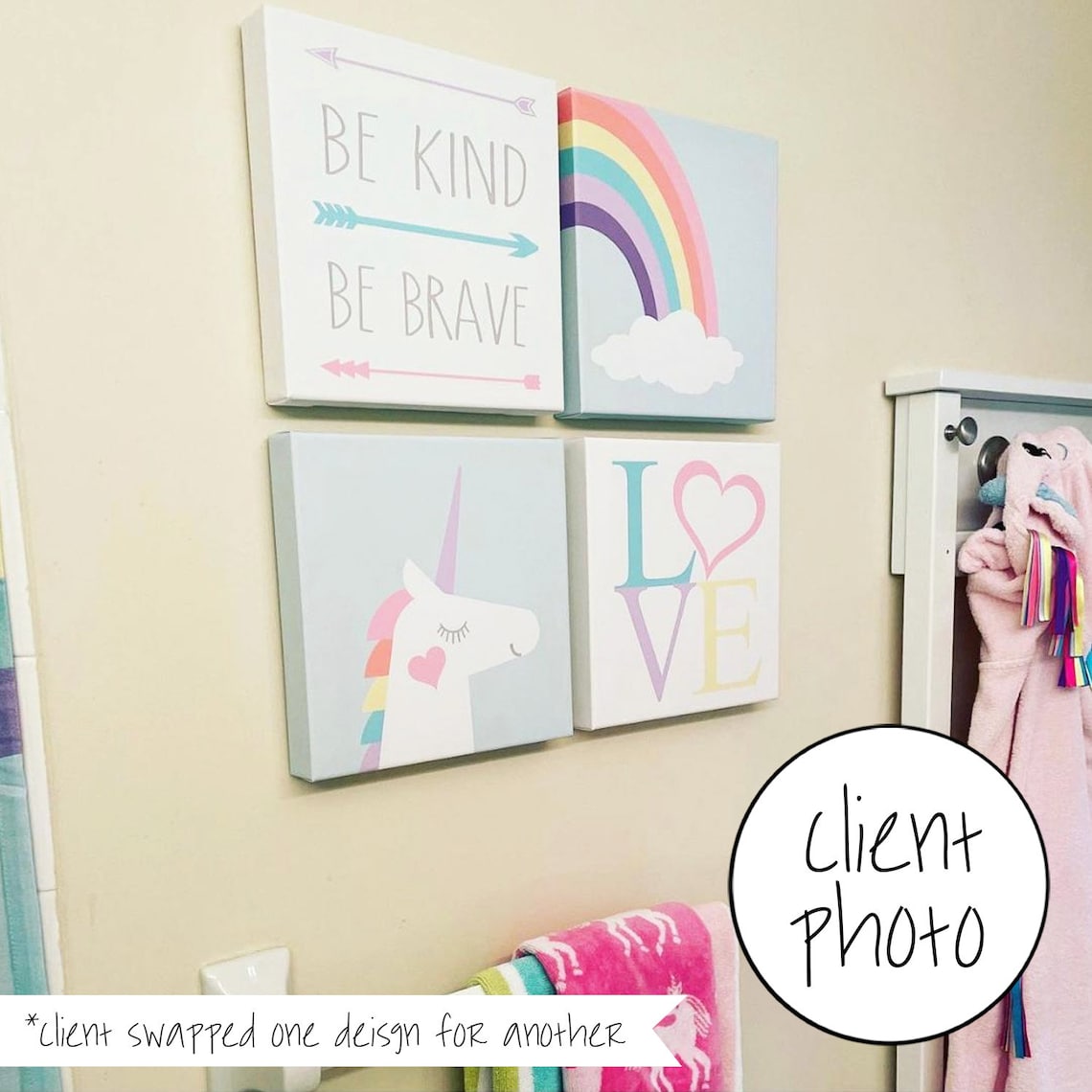 Girls Bathroom Art Unicorn Bathroom Art Girls Bathroom Decor - Etsy