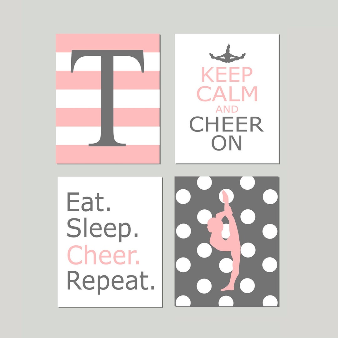 Cheerleader Wall Art, Cheerleading Decor for Girl Bedroom, Cheerleader