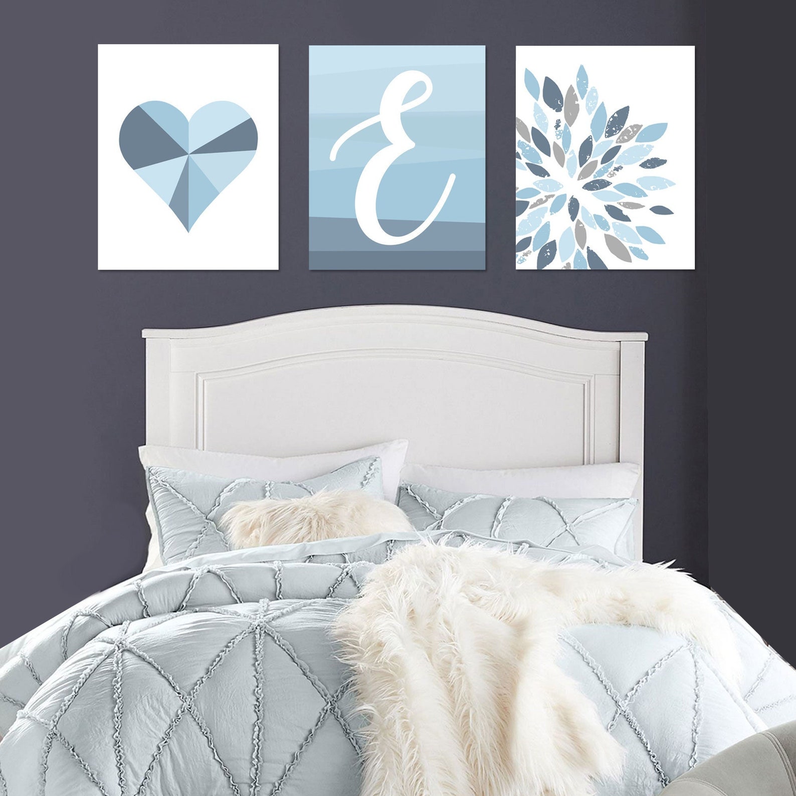 Teenage Girl Wall Art Teen Girl Bedroom Decor Blue Tween - Etsy