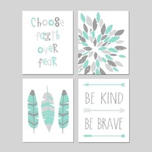 Girl Room Decor Girl Bedroom Decor Teen Girl Wall Art Girl Bedroom Prints Teen Room Decor Dorm Wall Art Set of 4 Teen CANVAS Art or PRINTS