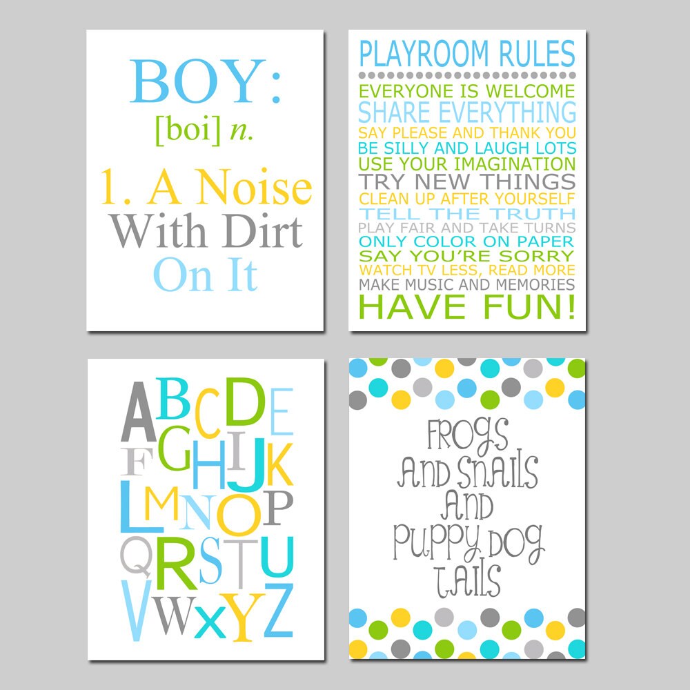 Baby Boy Nursery Art Nursery Quote Prints Kids Wall Art Etsy
