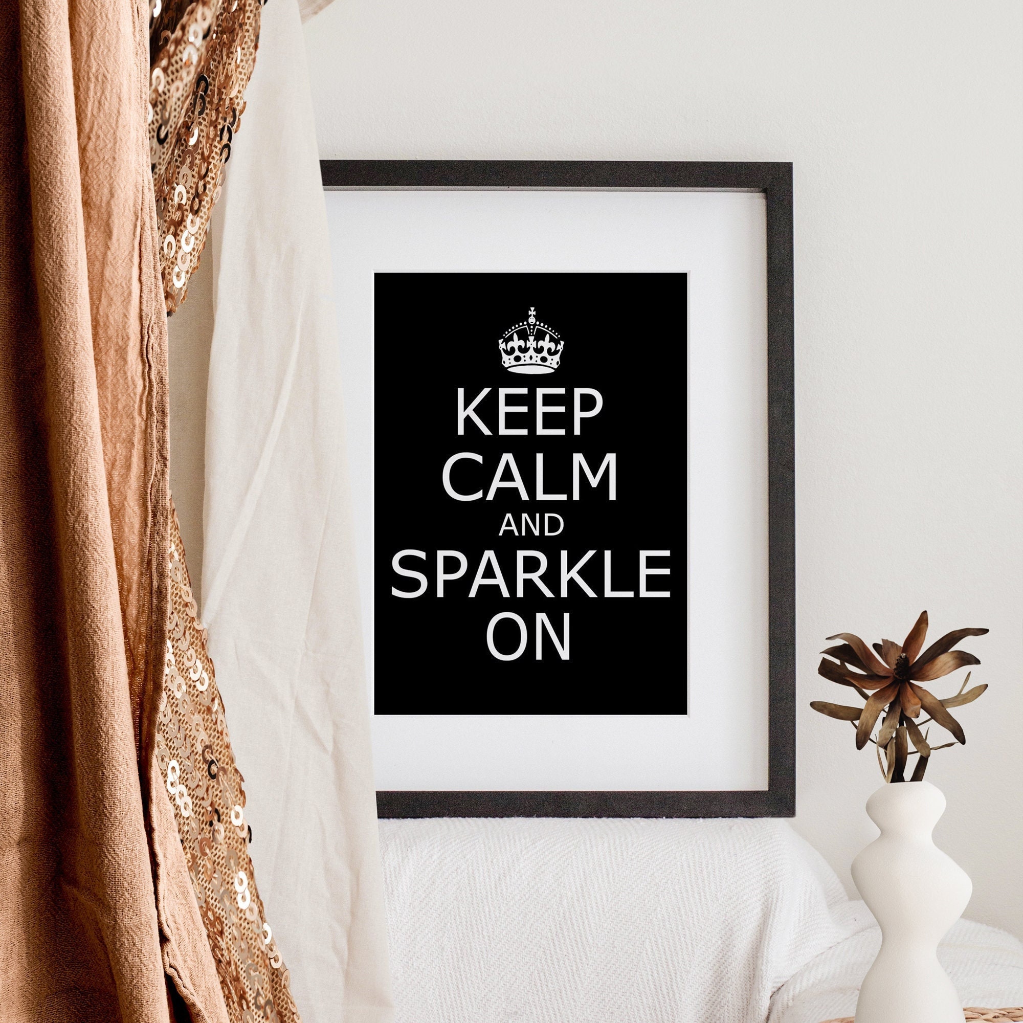 Keep Calm and Sparkle on Print Teen Room Decor Girl Bedroom Art Teen Wall  Art Inspirational Quote for Girls CHOOSE YOUR COLORS - Etsy