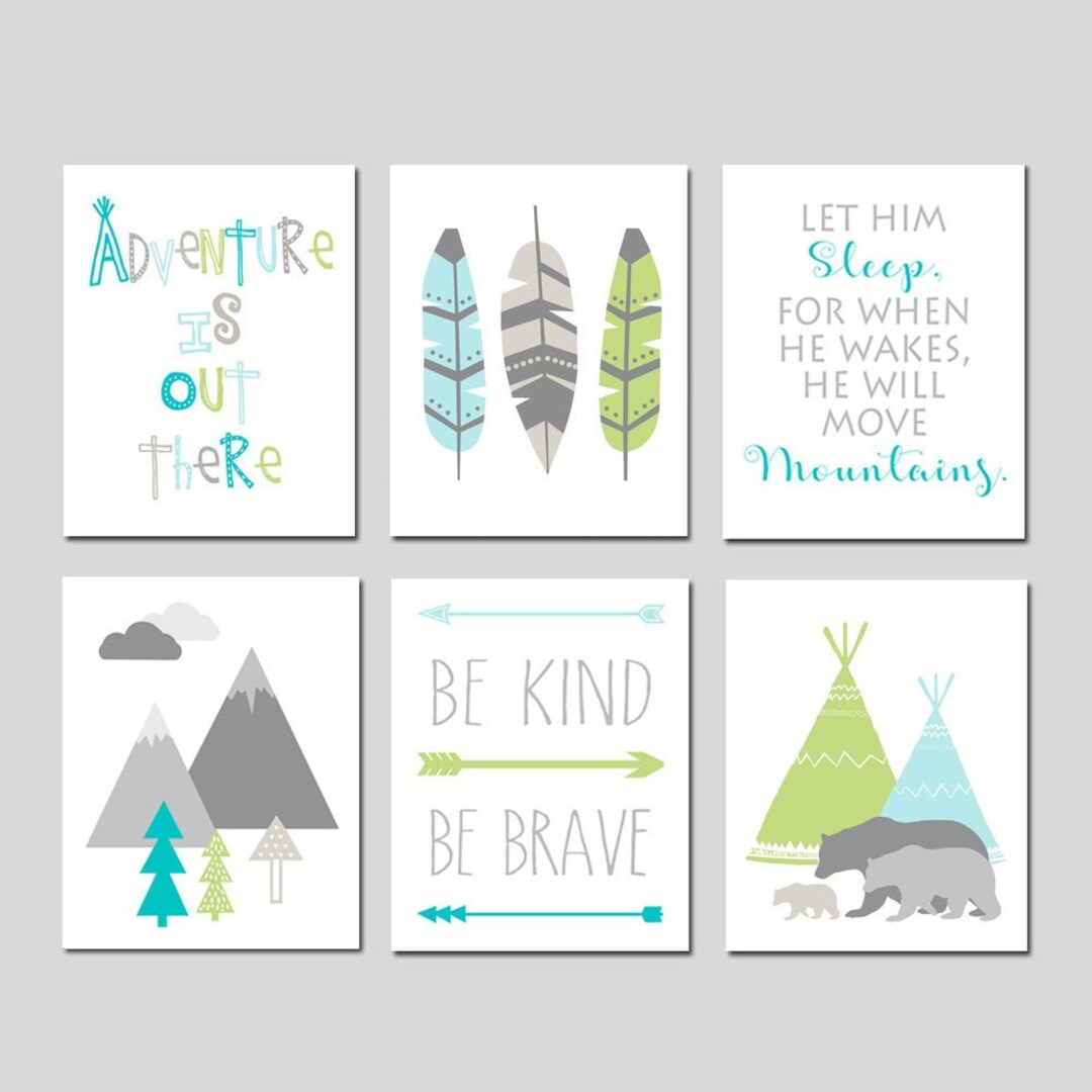 Mountain Nursery Art Adventure Nursery Art Adventure Awaits Nursery ...