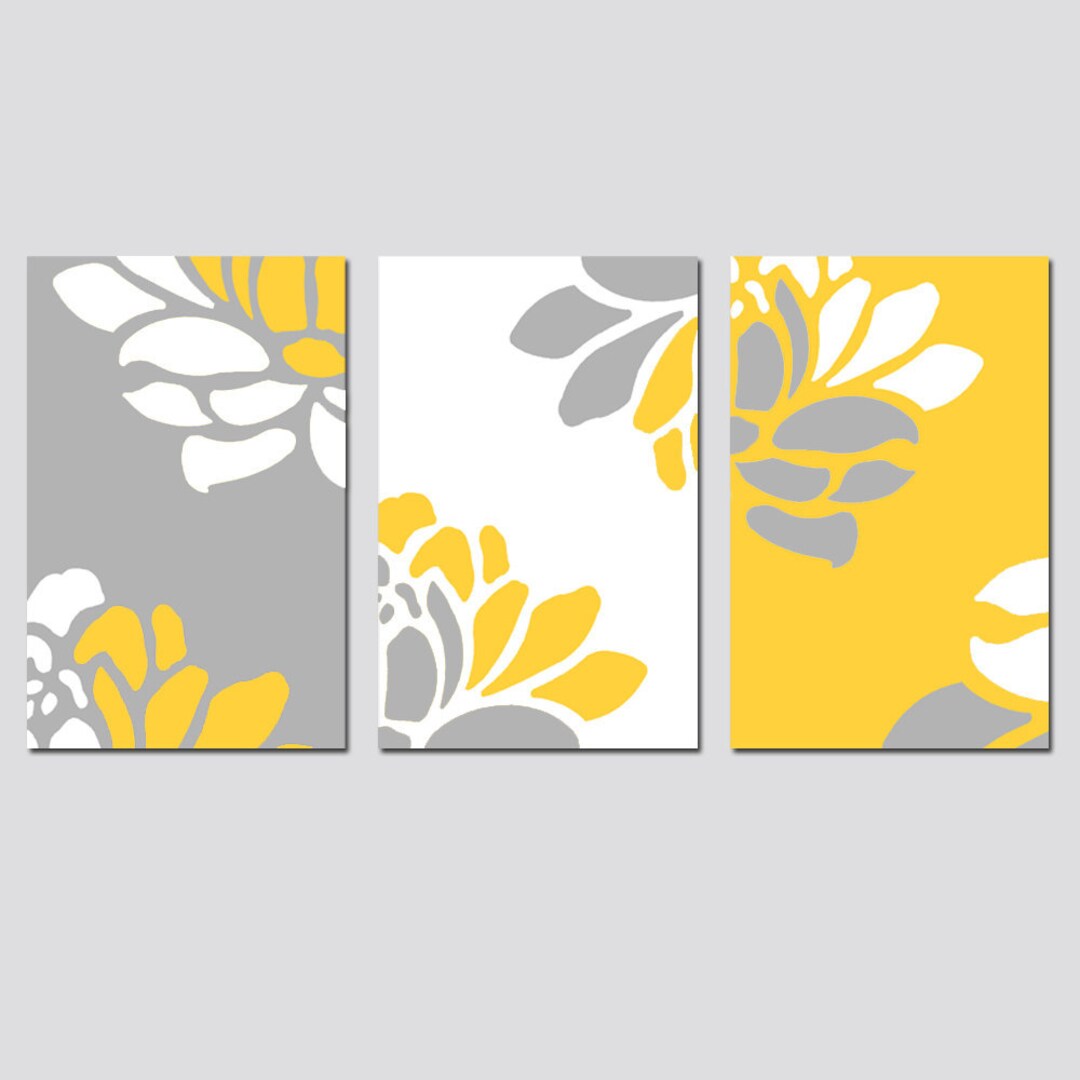 Floral Wall Art Modern Floral Art Prints Floral Wall Decor - Etsy