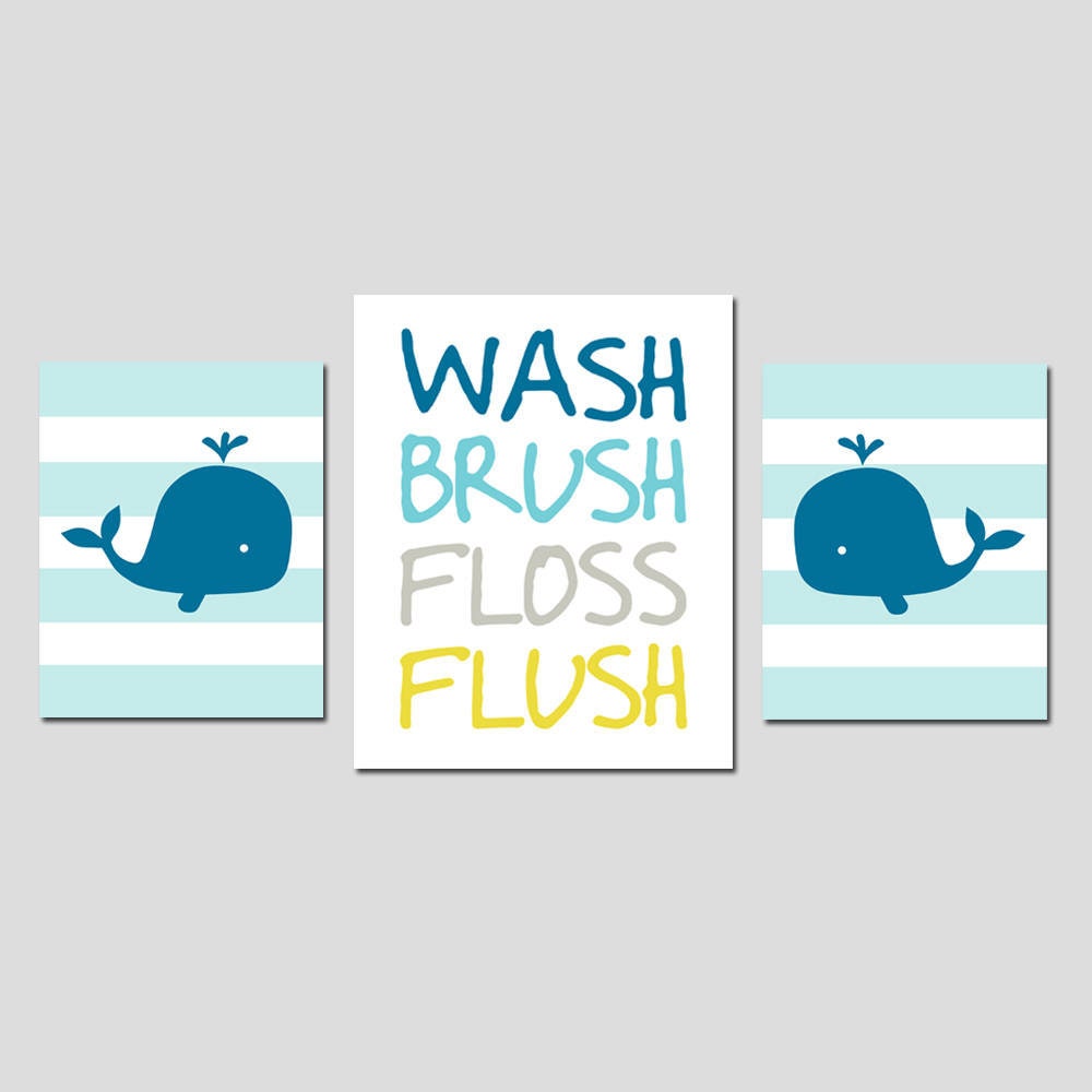 Whale Bathroom Art Whale Bathroom Decor Whale Wall Art Kids Etsy
