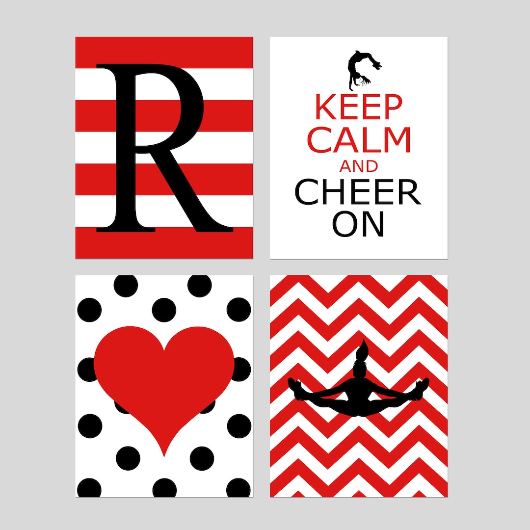 Cheerleading Decor Cheerleading Room Decor Cheerleading Art Etsy