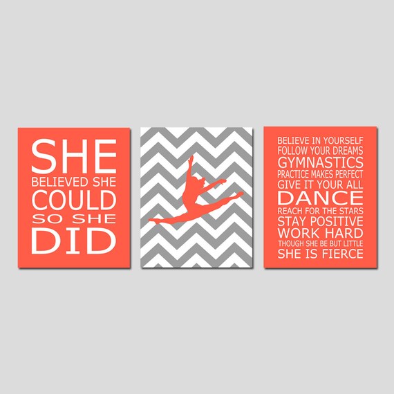 Girl Room Decor Dance Wall Art Girl Bedroom Decor Dance Room Etsy