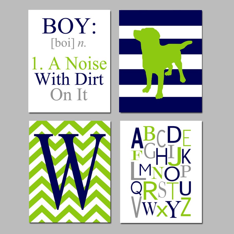 Boy Nursery Art Boy Definition Boy A Noise With Dirt on It Etsy