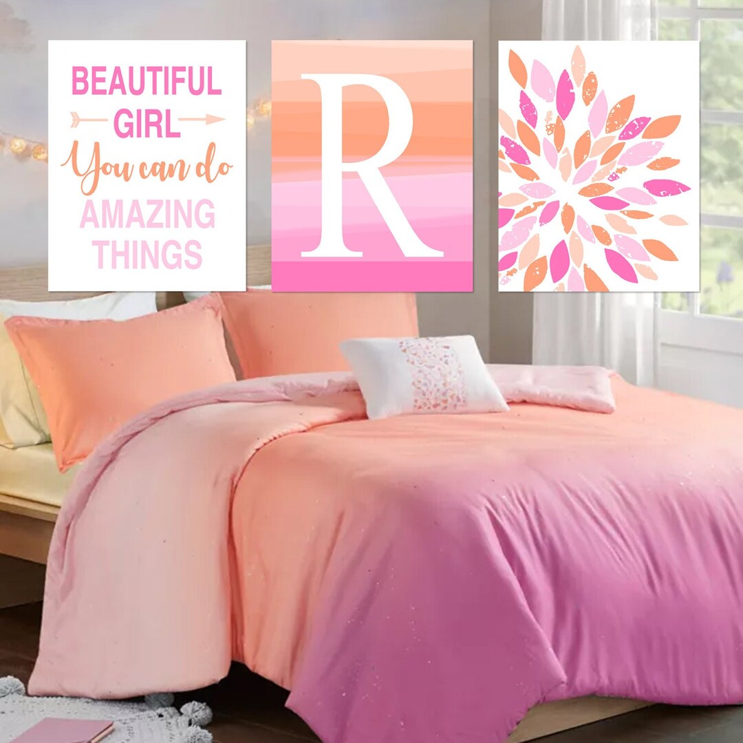 Tween Girl Room Decor Girls Bedroom Wall Decor Positive Etsy