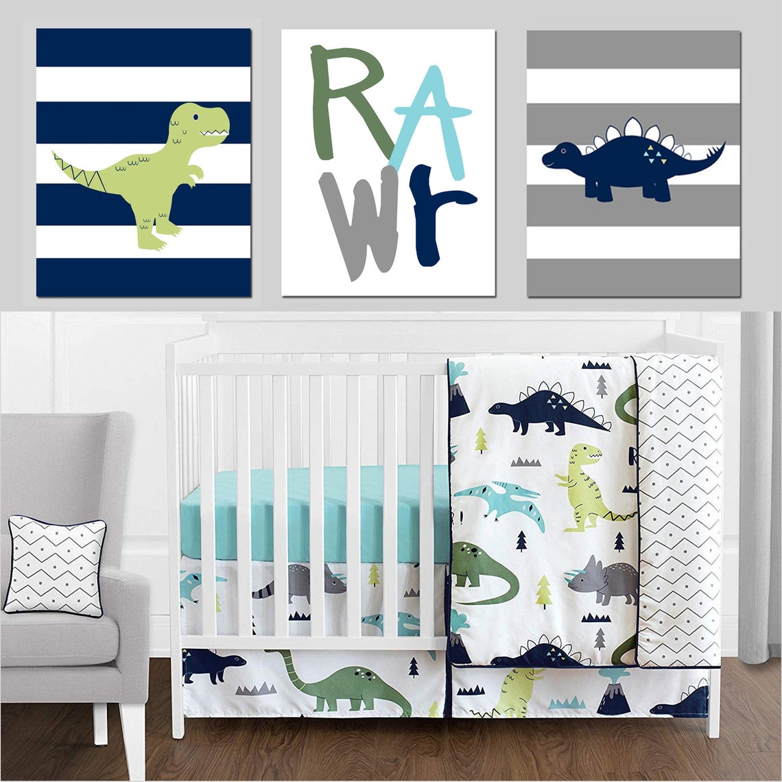 Dinosaur Nursery Decor Dinosaur Nursery Art Dino Nursery - Etsy