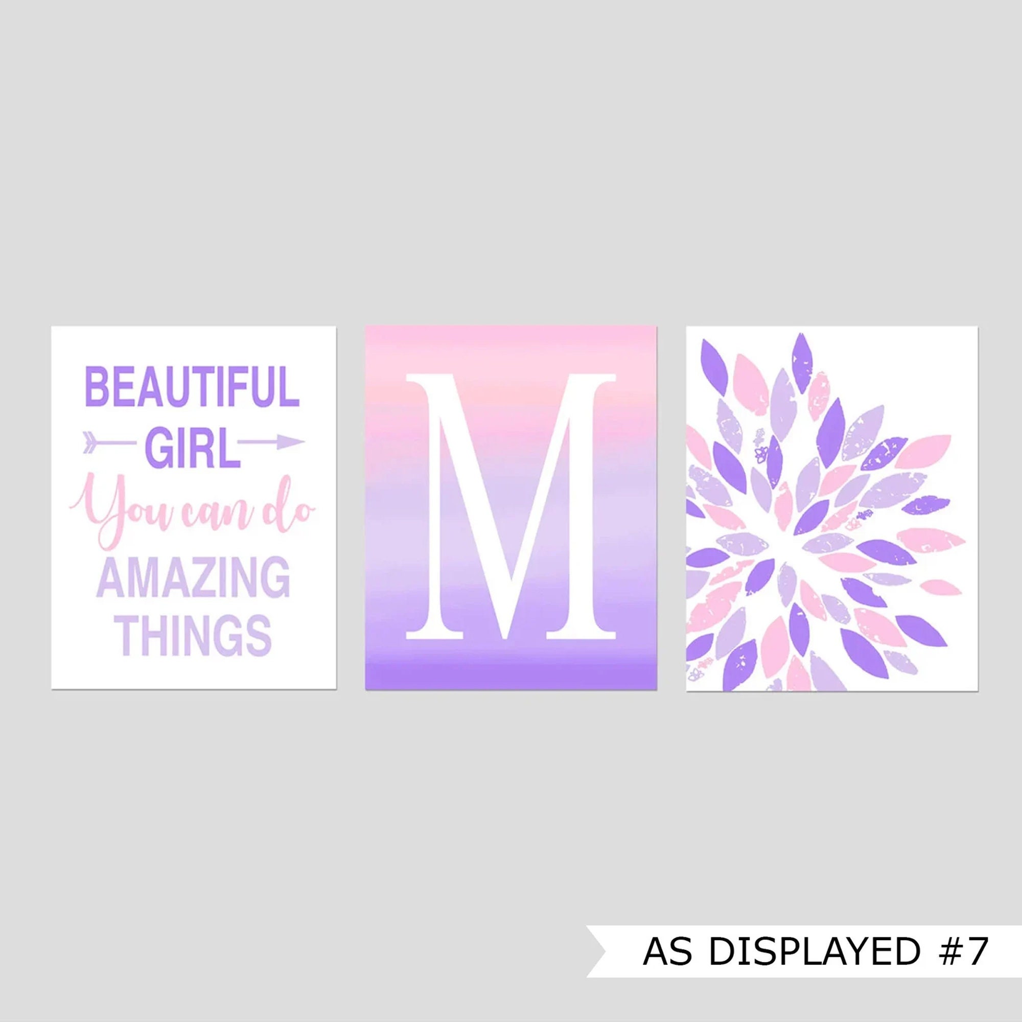 Teen Girl Room Decor, Modern Wall Art for Girl, Pineapple Print, Tween Room  Decor, Peace Sign Art, Quote for Girl, Set of 3 Prints or Canvas 