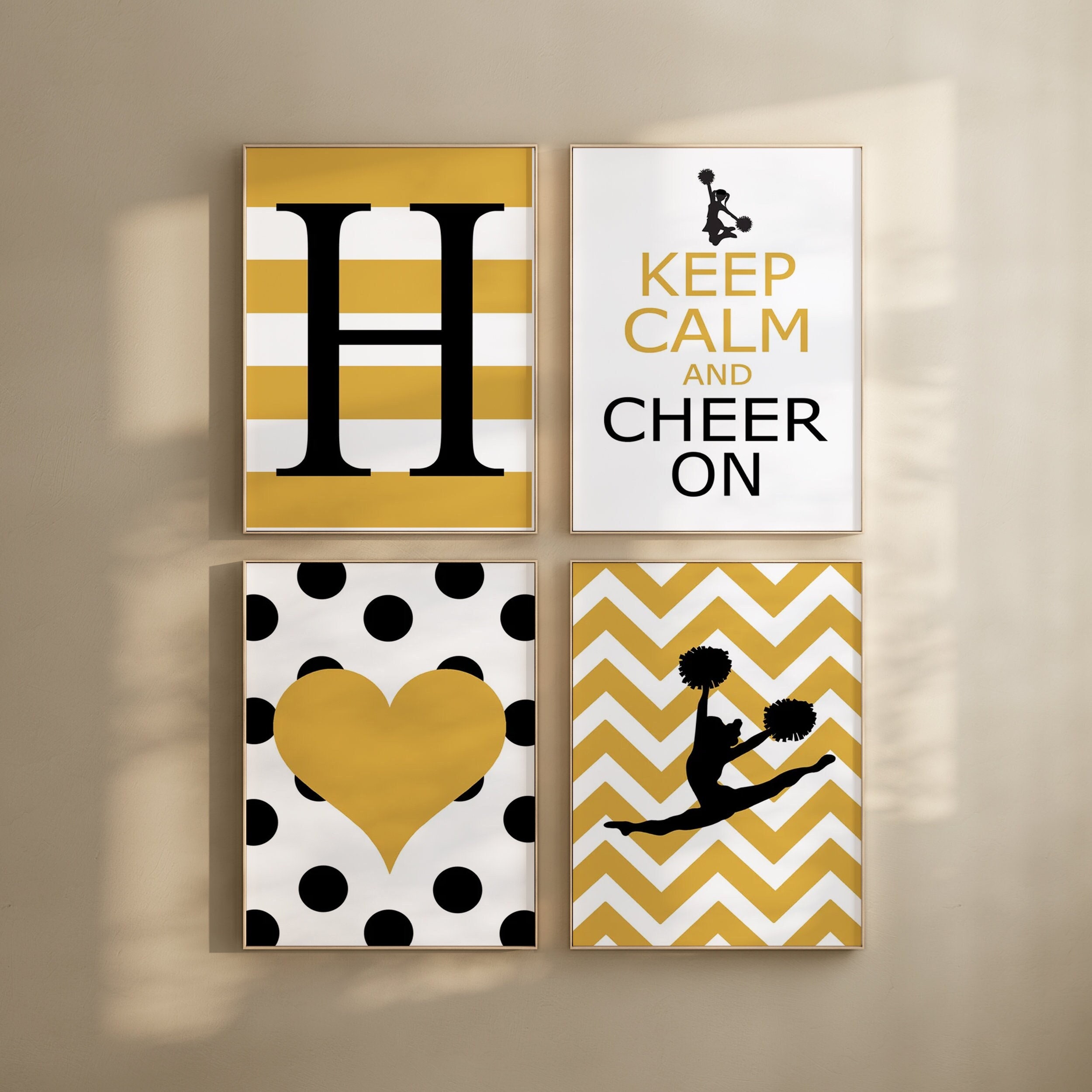 Cheerleading Wall Art, Cheerleader Room Decor, Tween Girl Room Decor ...