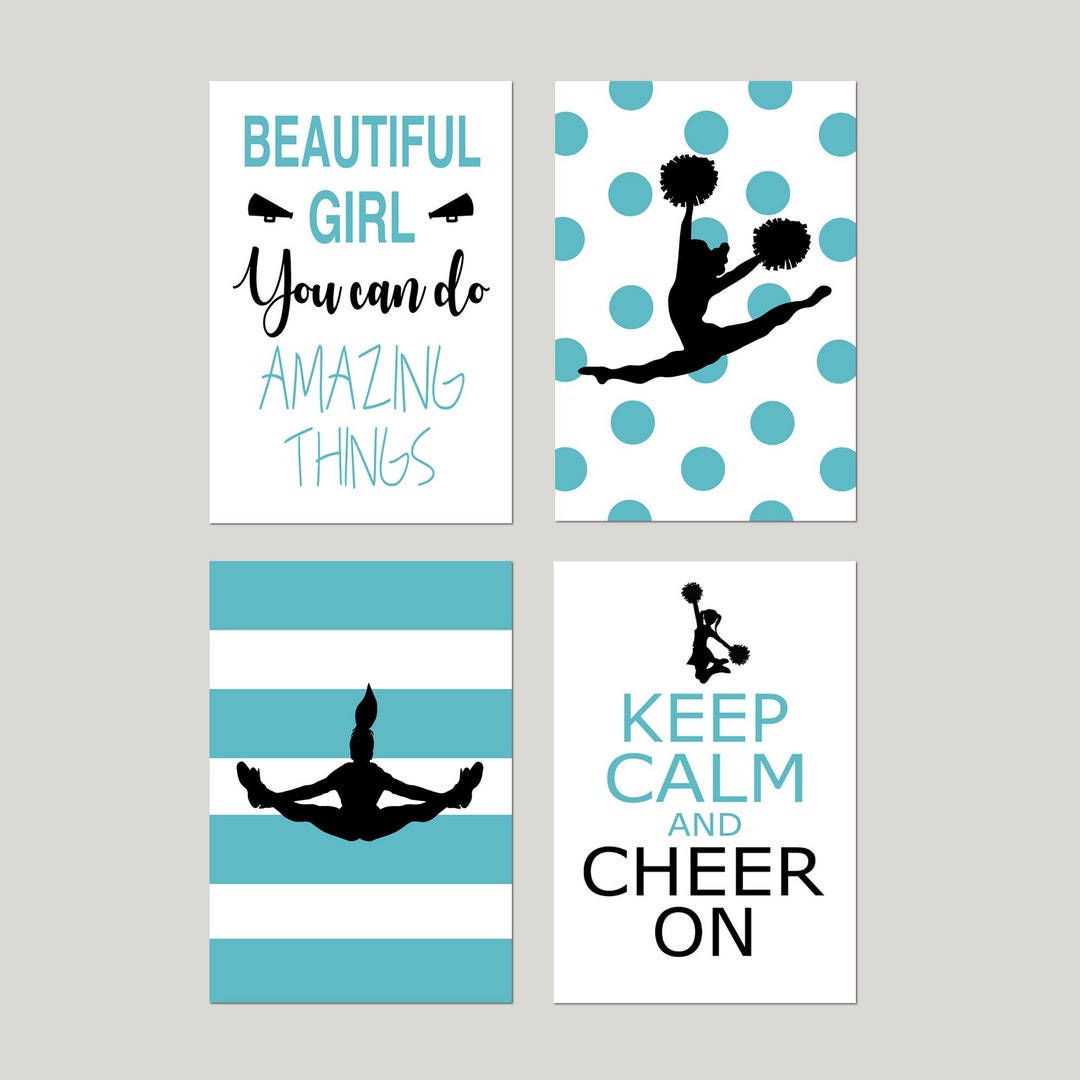 Cheerleading Art Cheerleading Wall Art Cheerleading Decor - Etsy