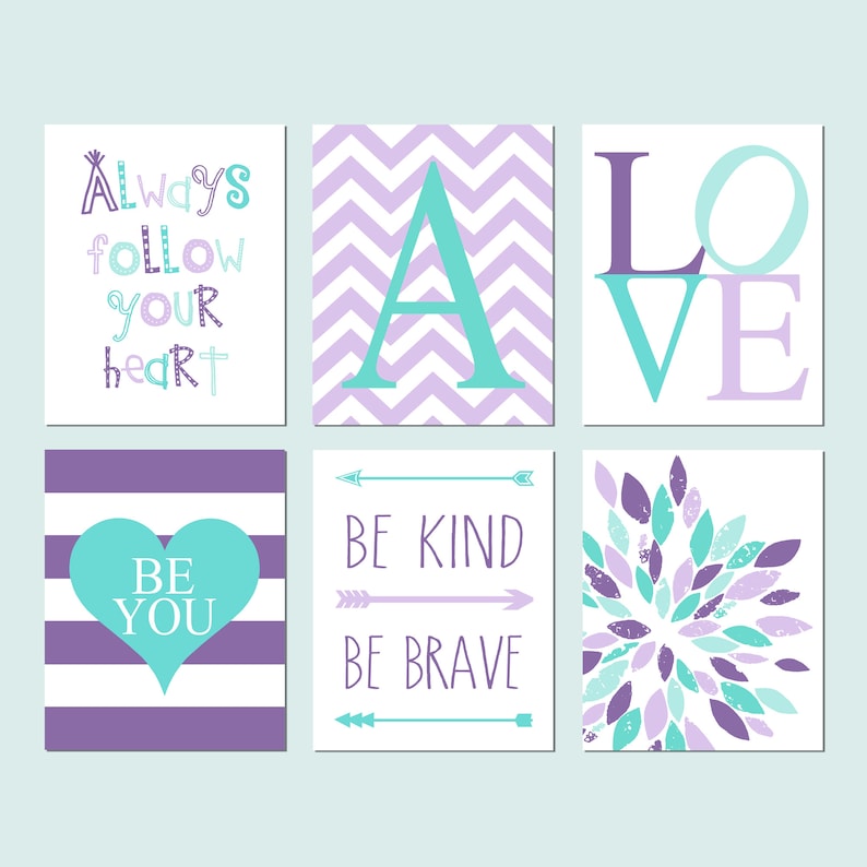 Girl Bedroom Decor Sage Green and Pink, Tween Girl Room Decor Floral