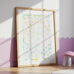 Dreamy Wall Art, Abstract Heart Art, Pastel Abstract Art, Girl Room Decor Wall Art, Girl Nursery Decor Abstract, Pastel Art PRINT OR CANVAS