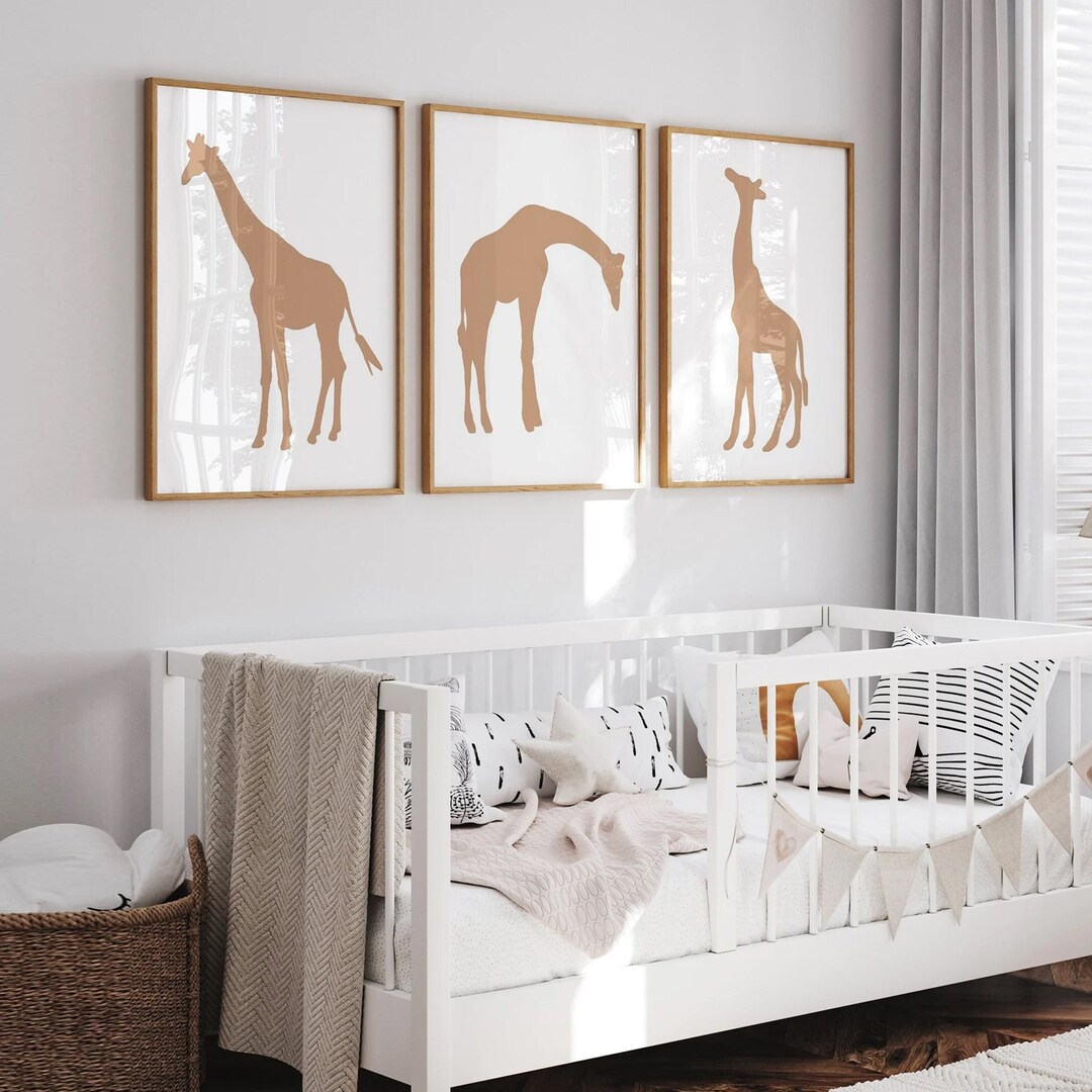 Giraffe Nursery Decor Modern, Giraffe Baby Room, Simple Giraffe Art ...