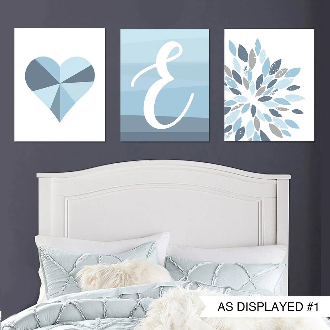 Teenage Girl Wall Art, Teen Girl Bedroom Decor Blue, Tween Girl Room ...