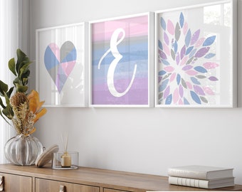 Tween Girl Room Decor, Teenage Girl Room Decor, Tween Girl Wall Decor, Girl Bedroom Art, Teen Girl Gift Christmas, Set of 3 Prints or Canvas