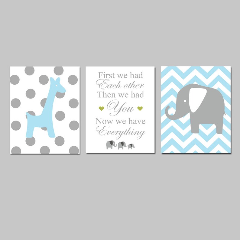 Baby Boy Nursery Art Baby Blue Nursery Art Giraffe Nursery Etsy