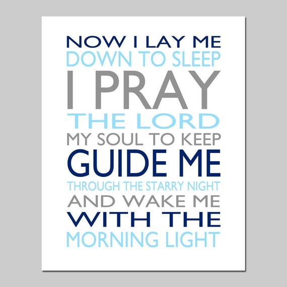 as i lay myself down to sleep