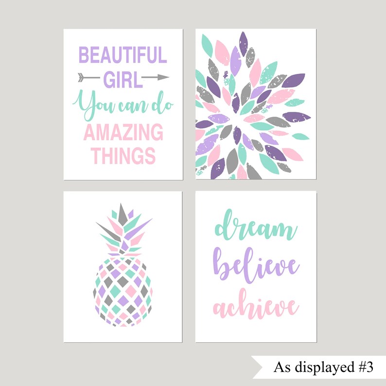 Teen Girl Room Decor, Tween Girls Bedroom Decor, Positive Quotes for ...