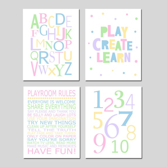 Girl Playroom Decor Wall Art - Playroom Wall Art Ideas Girl Playroom Decor Wall Art - Playroom Wall Art Ideas