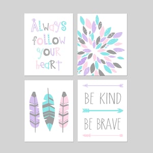 Tween Girl Room Decor Girl Wall Decor, Young Girl Room Decor Tween Wall Decor, Tween Room Art, Girl Bedroom Decor, Set of 4 PRINTS OR CANVAS