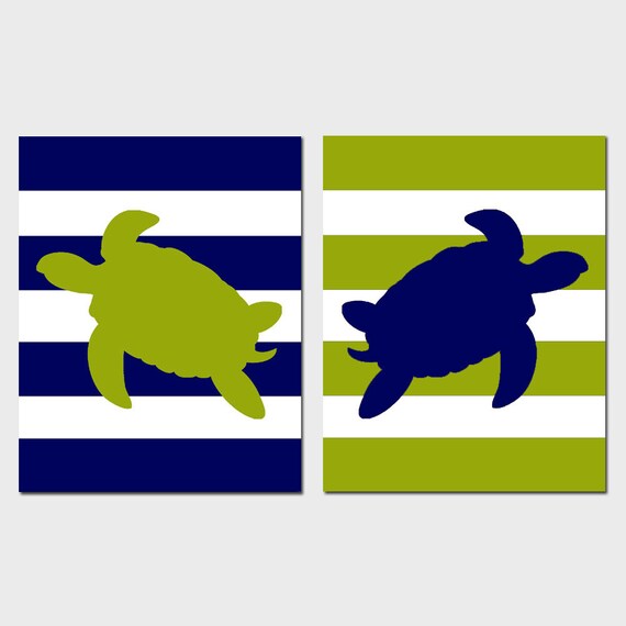 Turtle Nursery Decor Turtle Bedroom Art Turtle Prints Turtle Etsy
