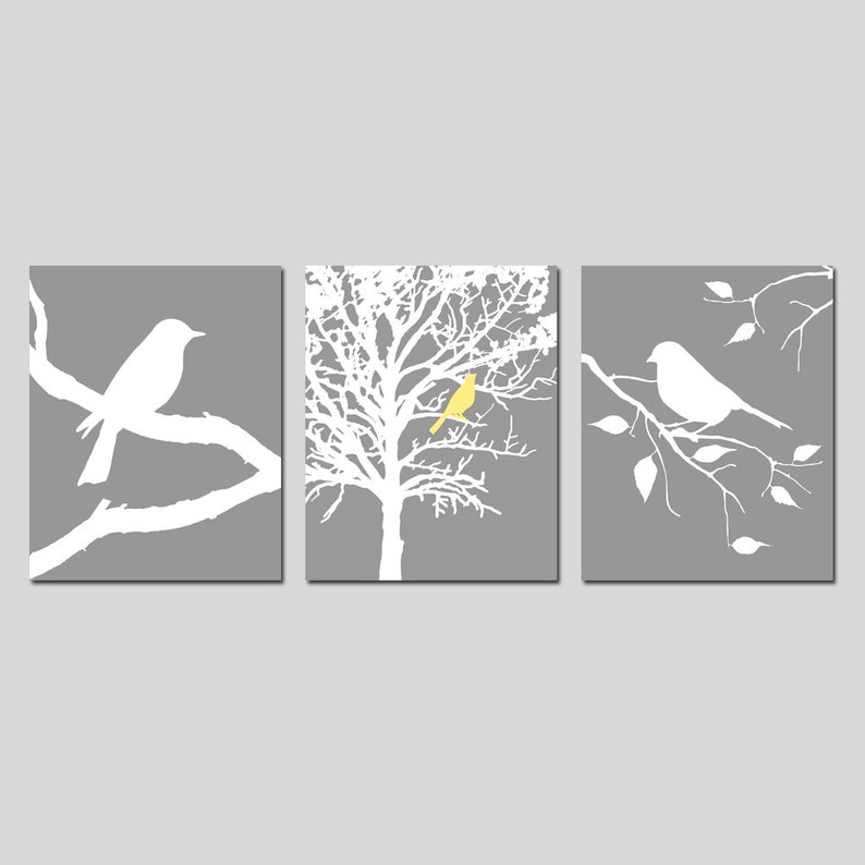 Bird Wall Art Nature Wall Art Bird Decor Set of 3 Bird Etsy